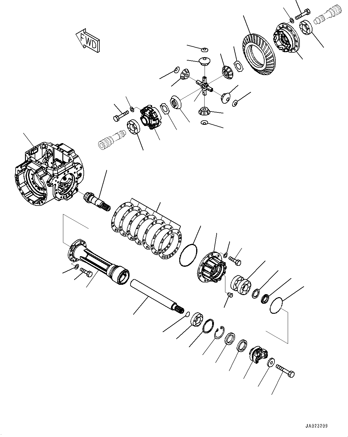 Дифференциал в сборе 417-22-31011 KOMATSU