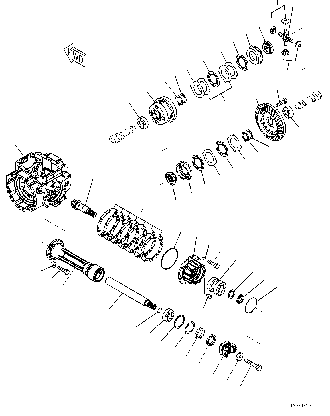 Differential Assembly, Limited Slip Differential 417-22-47051 KOMATSU