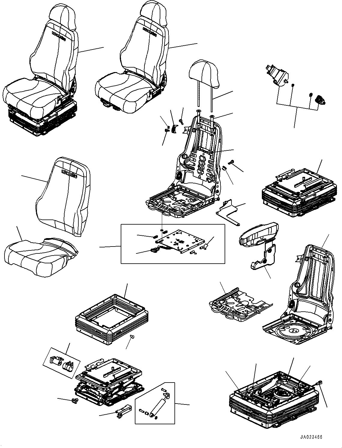 Seat Top Assembly ZSSA41496 KOMATSU