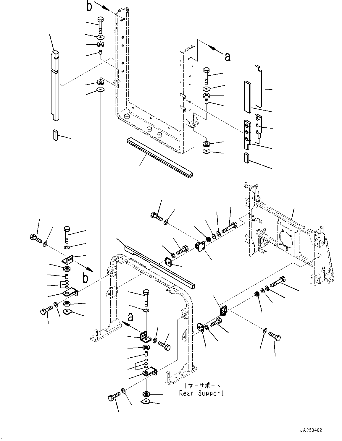 Bracket(Radiator,Mounting,With Large Capacity Cooling System) (421-62-41941) KOMATSU