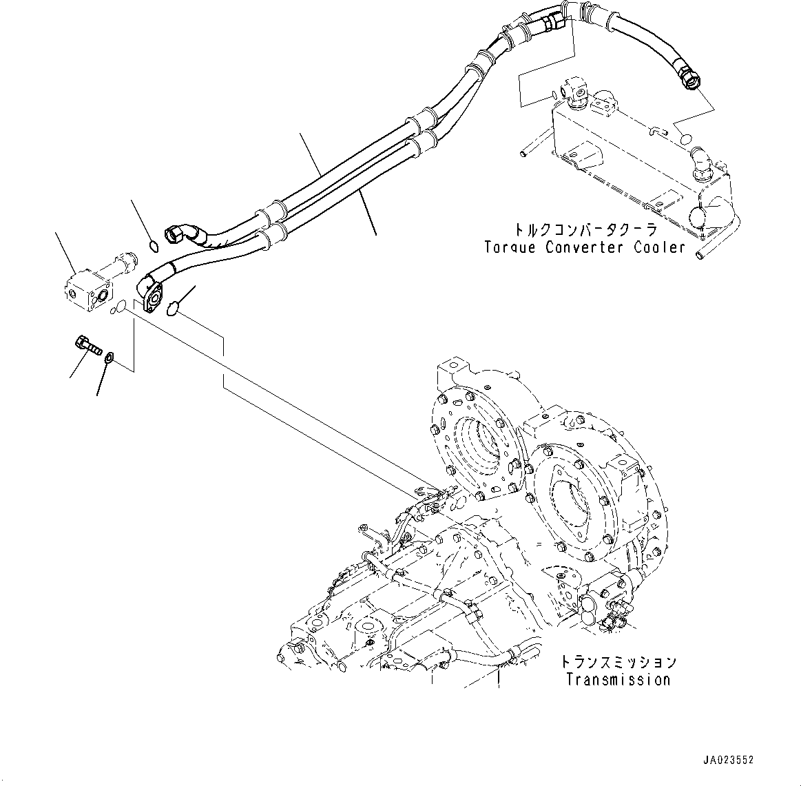 Tube(Torque Converter and Transmission,Accessory) (714-07-48550) KOMATSU