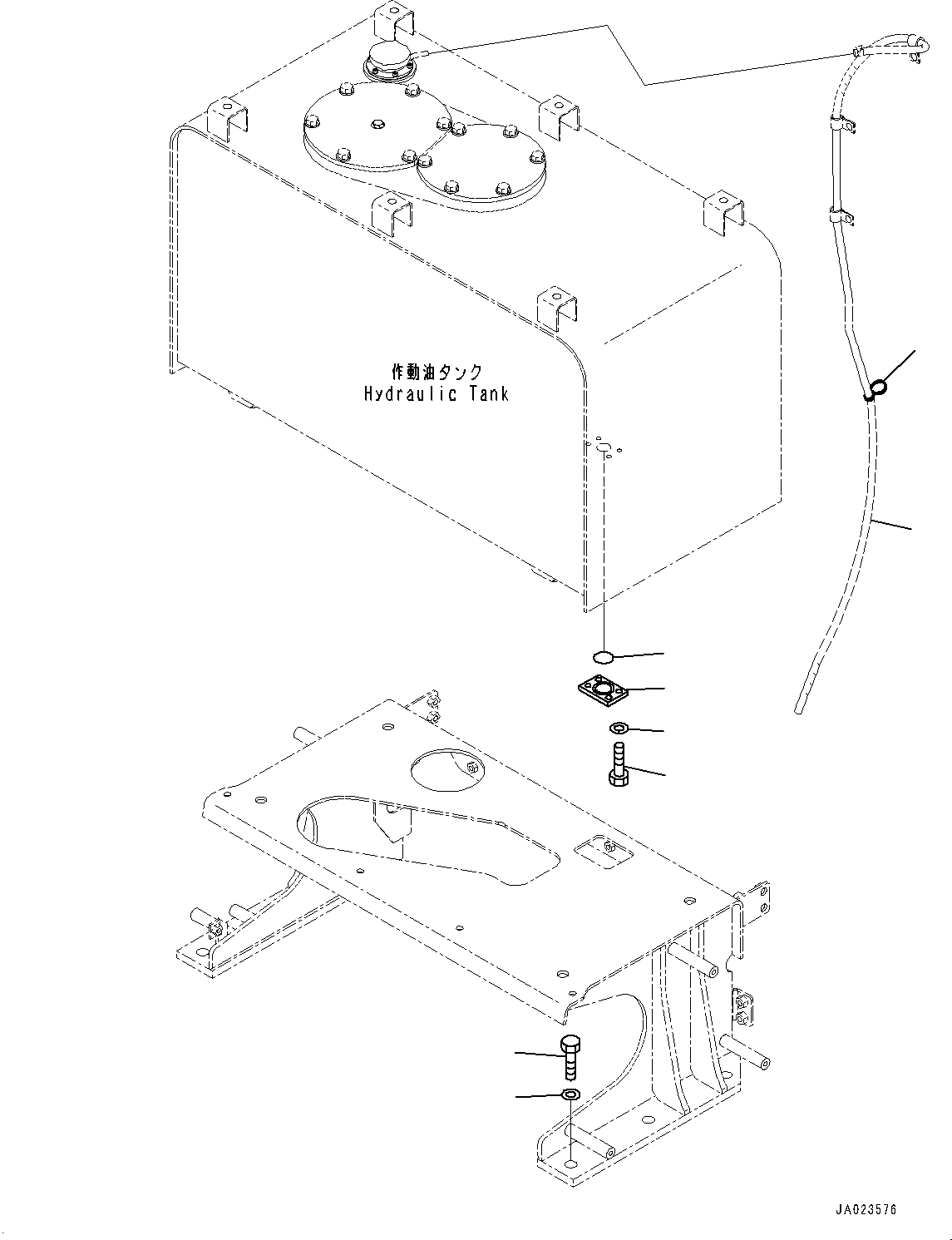Tube(Hydraulic Tank,Element and Strainer) (07270-40817) KOMATSU