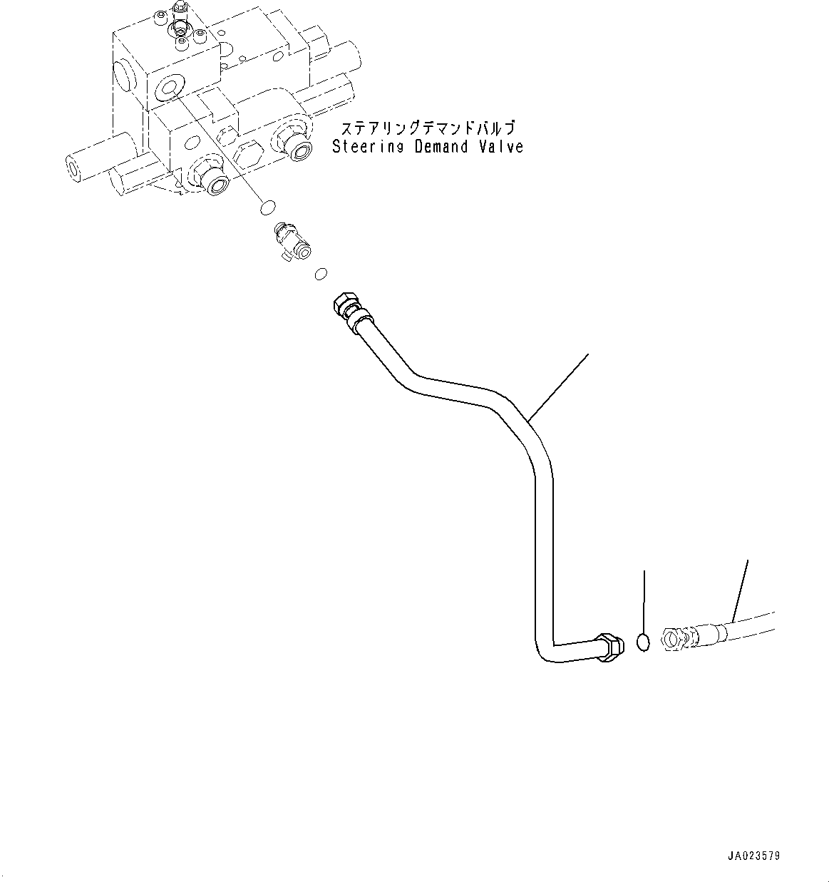 Hose(Hydraulic Piping,Steering Drain Piping,With Brake Oil Cooling System) (421-62-42191) KOMATSU