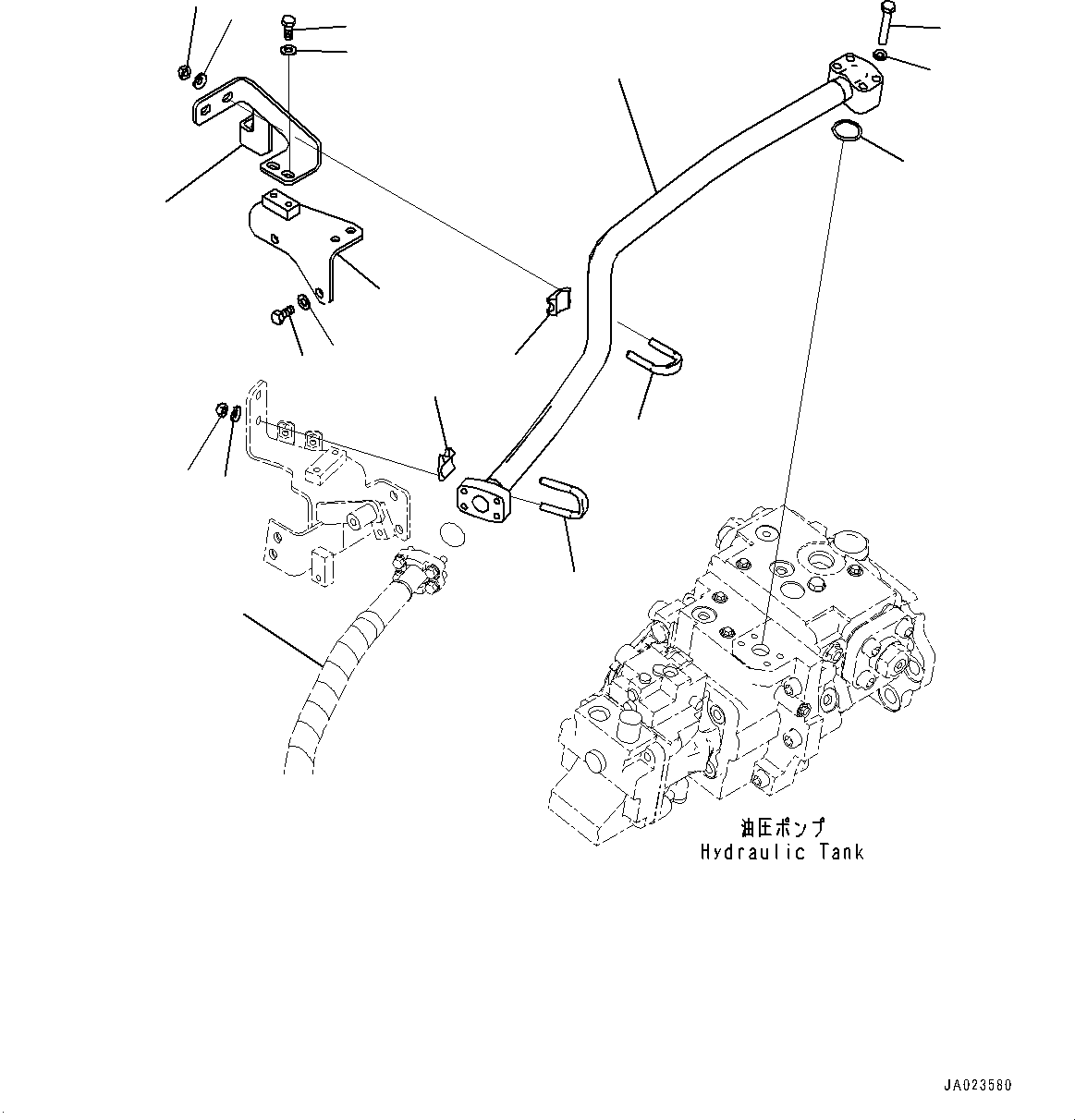 Hose(Hydraulic Piping,Delivery Piping) (421-62-43310) KOMATSU