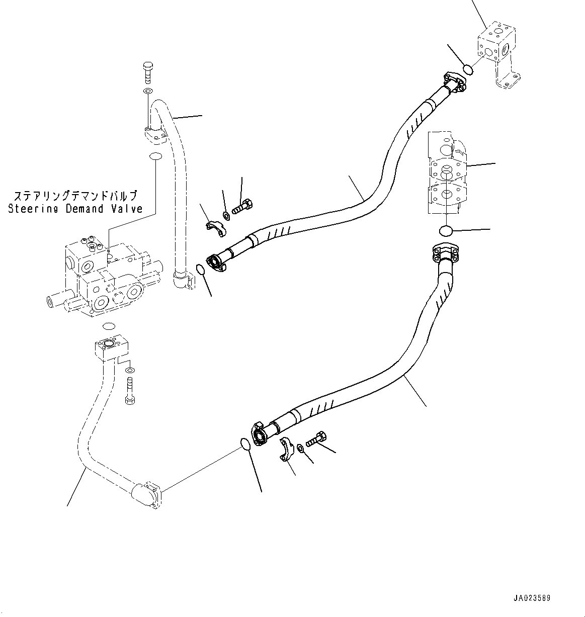 Tube(Steering Demand Valve,Steering Piping) (421-62-42150) KOMATSU