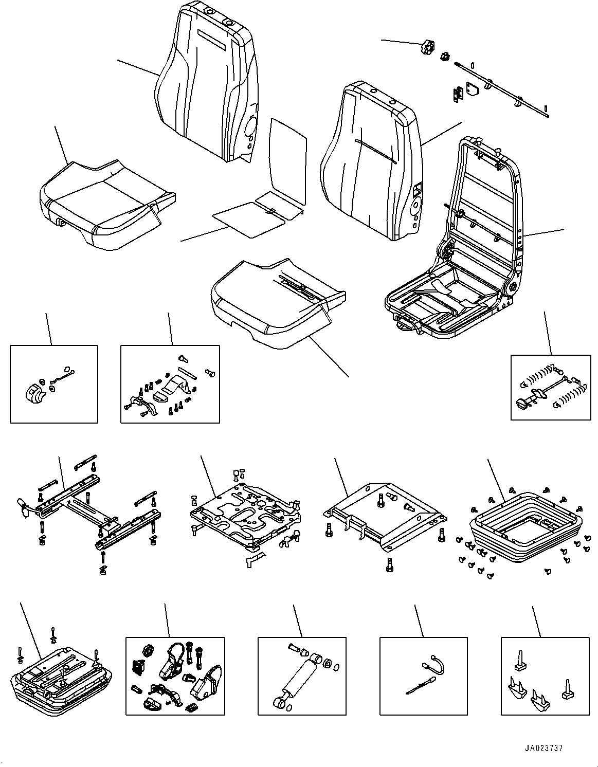 Back Cover Kit AS203510 KOMATSU