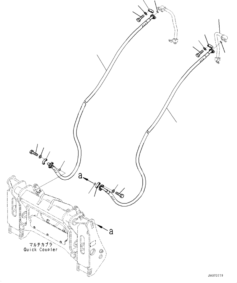 Tube(Hydraulic Oil Piping,Valve Piping,For EU Arrangement) (418-T90-5310) KOMATSU