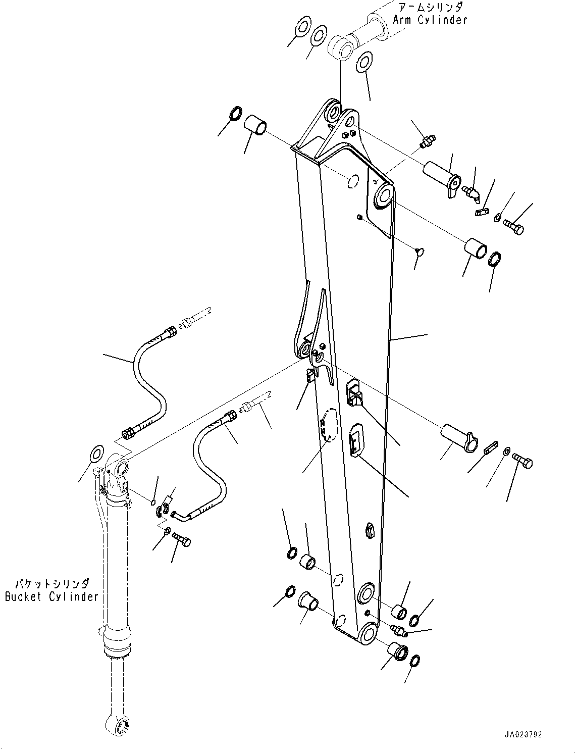 ARM, ASSEMBLY \ \ 22B-943-3170 KOMATSU