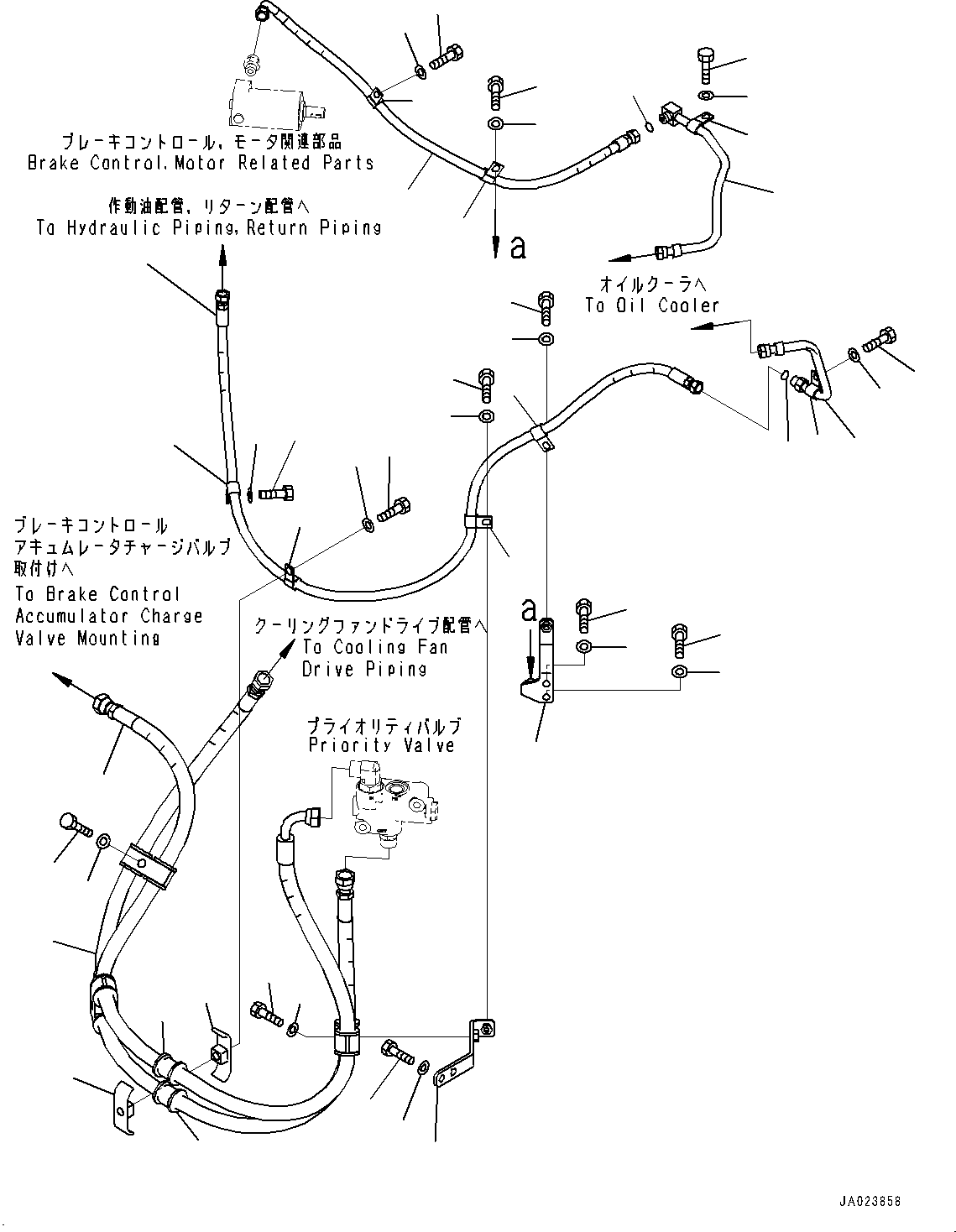 Трубка 421-U45-4130 KOMATSU