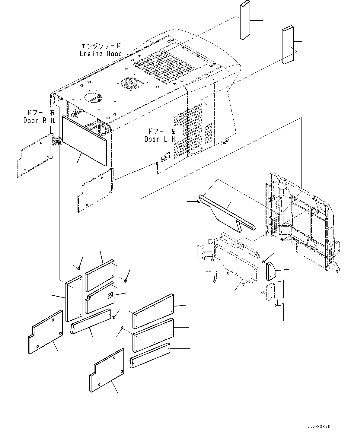 Sheet(Hood,Sheet) (421-54-45640) KOMATSU