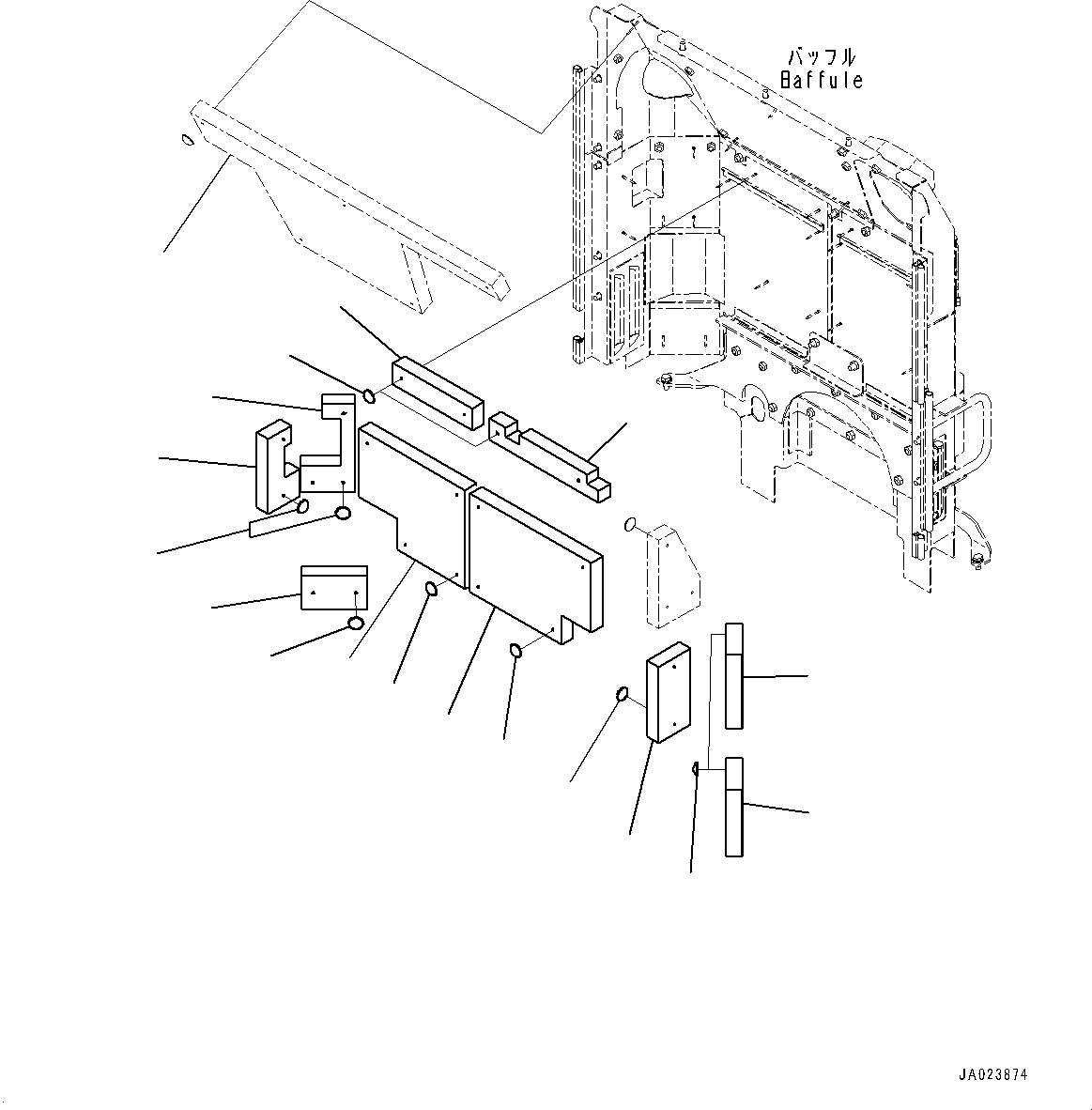 Sheet(Hood,Sheet) (421-54-41610) KOMATSU