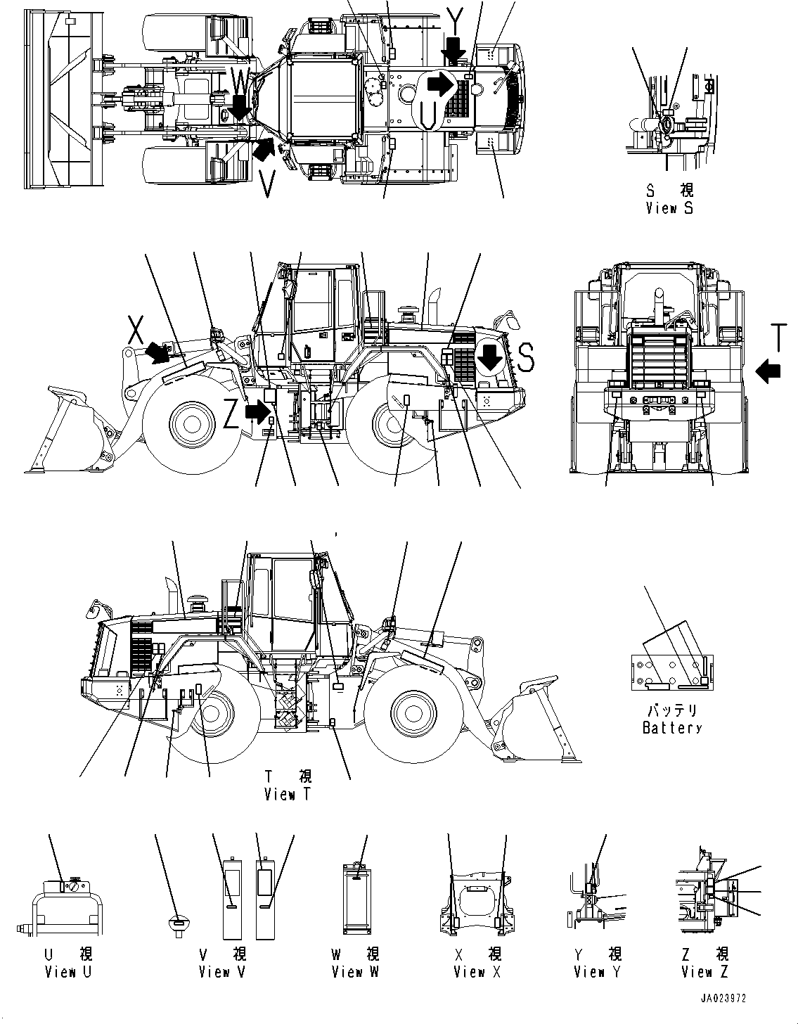 Табличка смазки 424-V08-4121 KOMATSU
