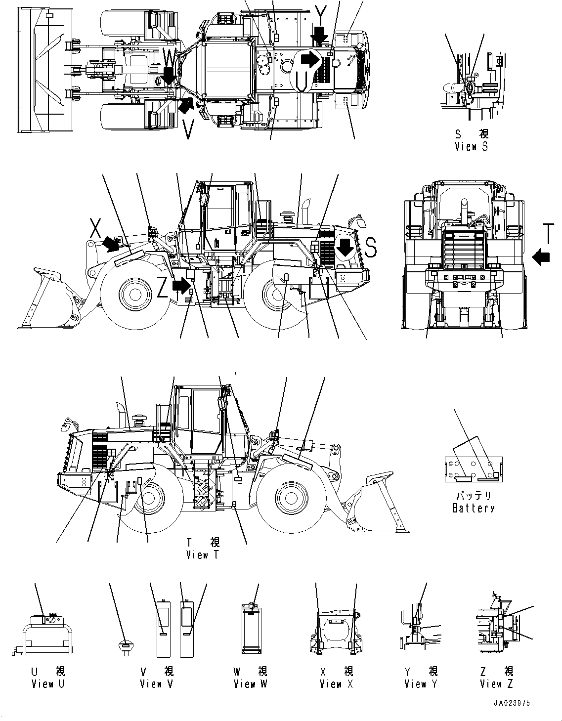 Plate, Position of Prefilter Wiring Harness Connector 424-93-41330 KOMATSU