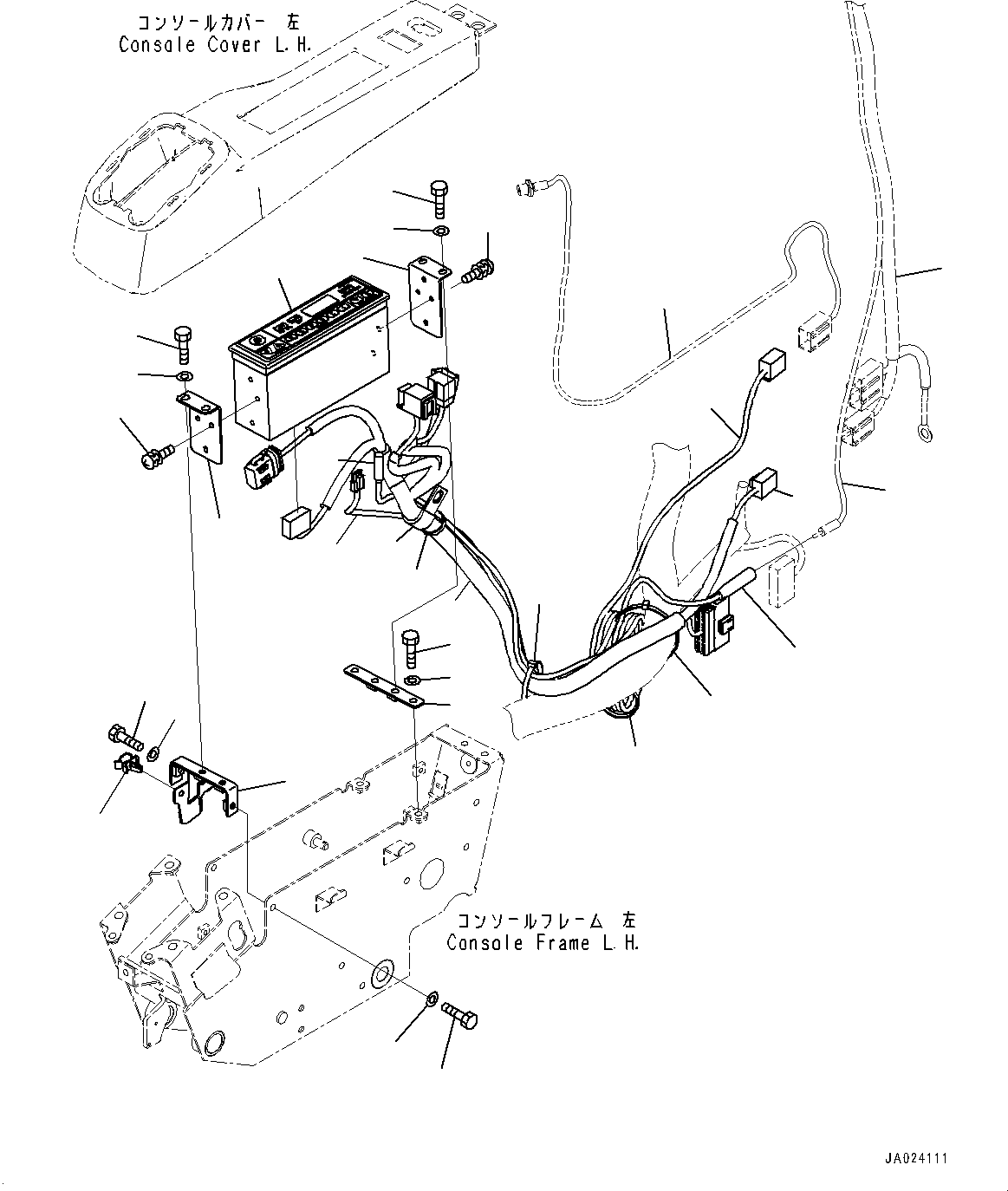 Cable(Cab,Radio) (566-07-12151) KOMATSU