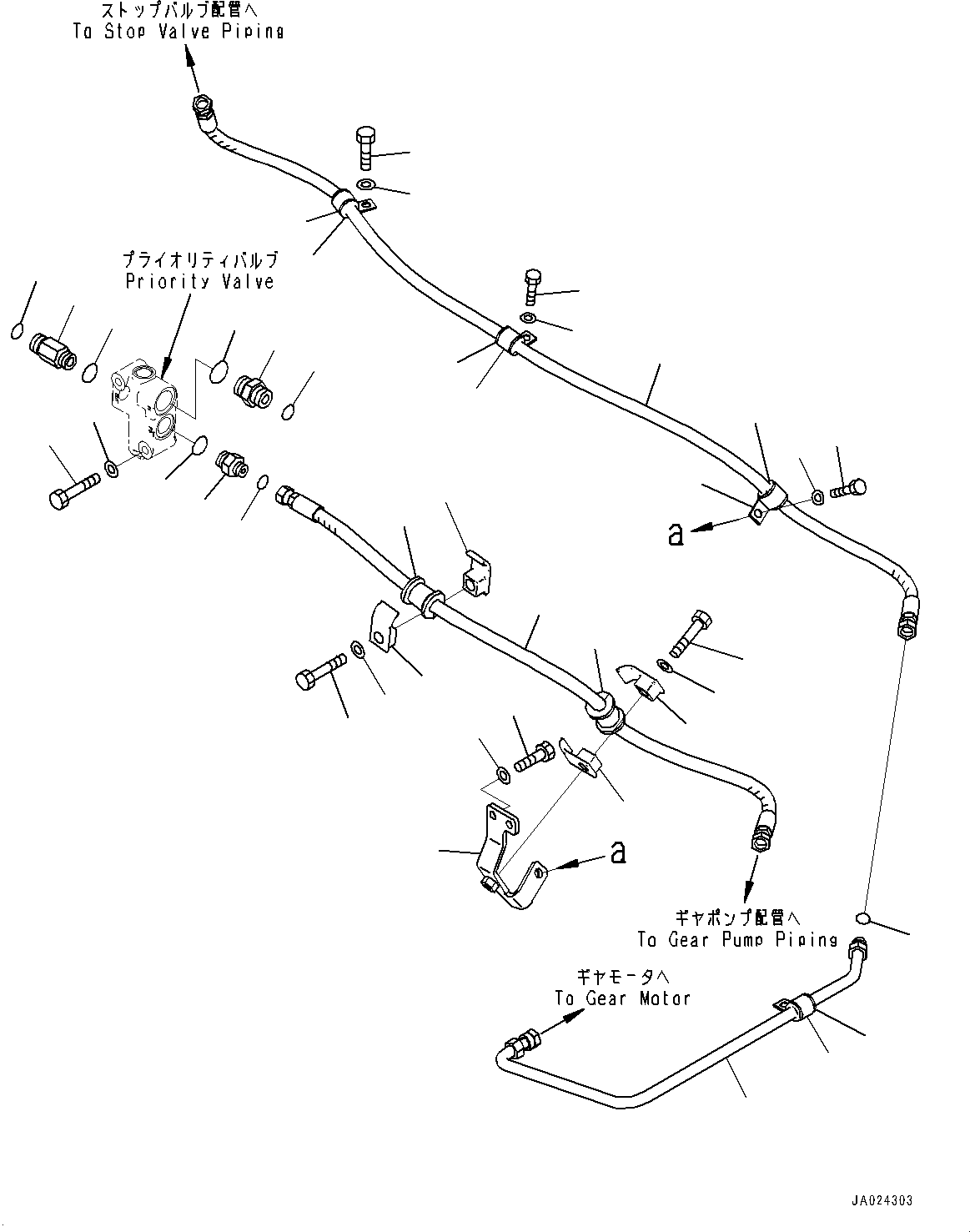 Соединительный штуцер 423-U44-6691 KOMATSU