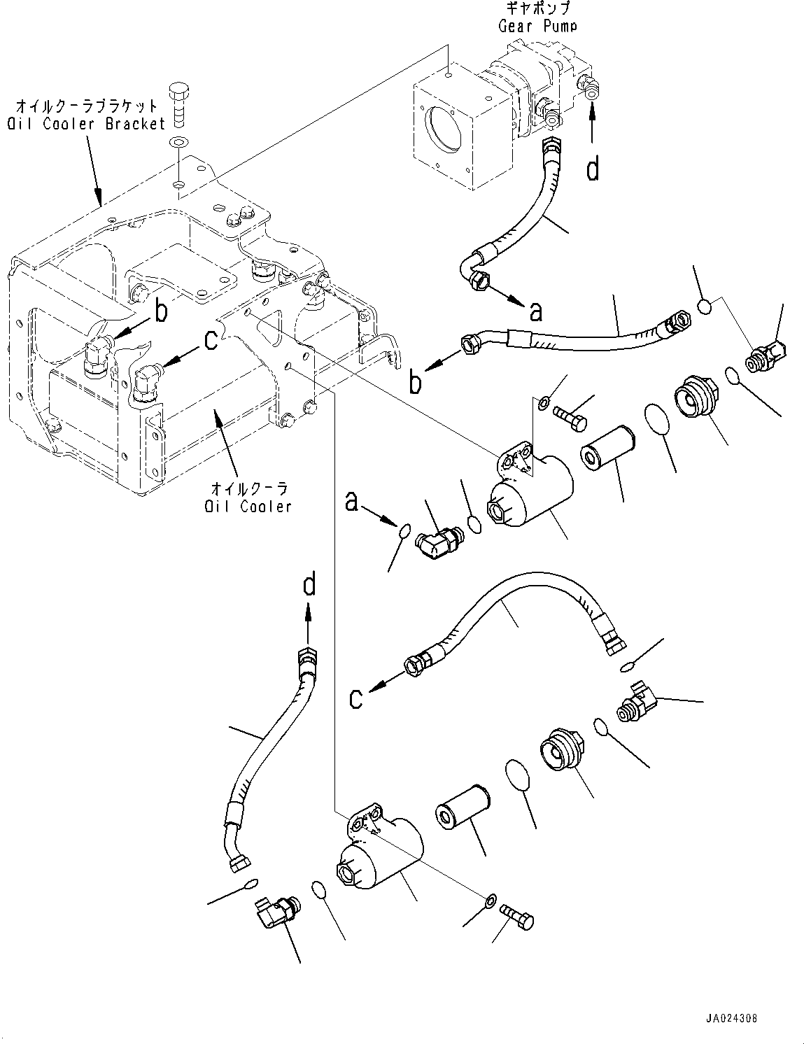 шланг 02775-004A3 KOMATSU