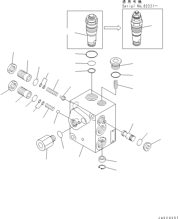 Valve Assembly, Charge 421-43-37800 KOMATSU
