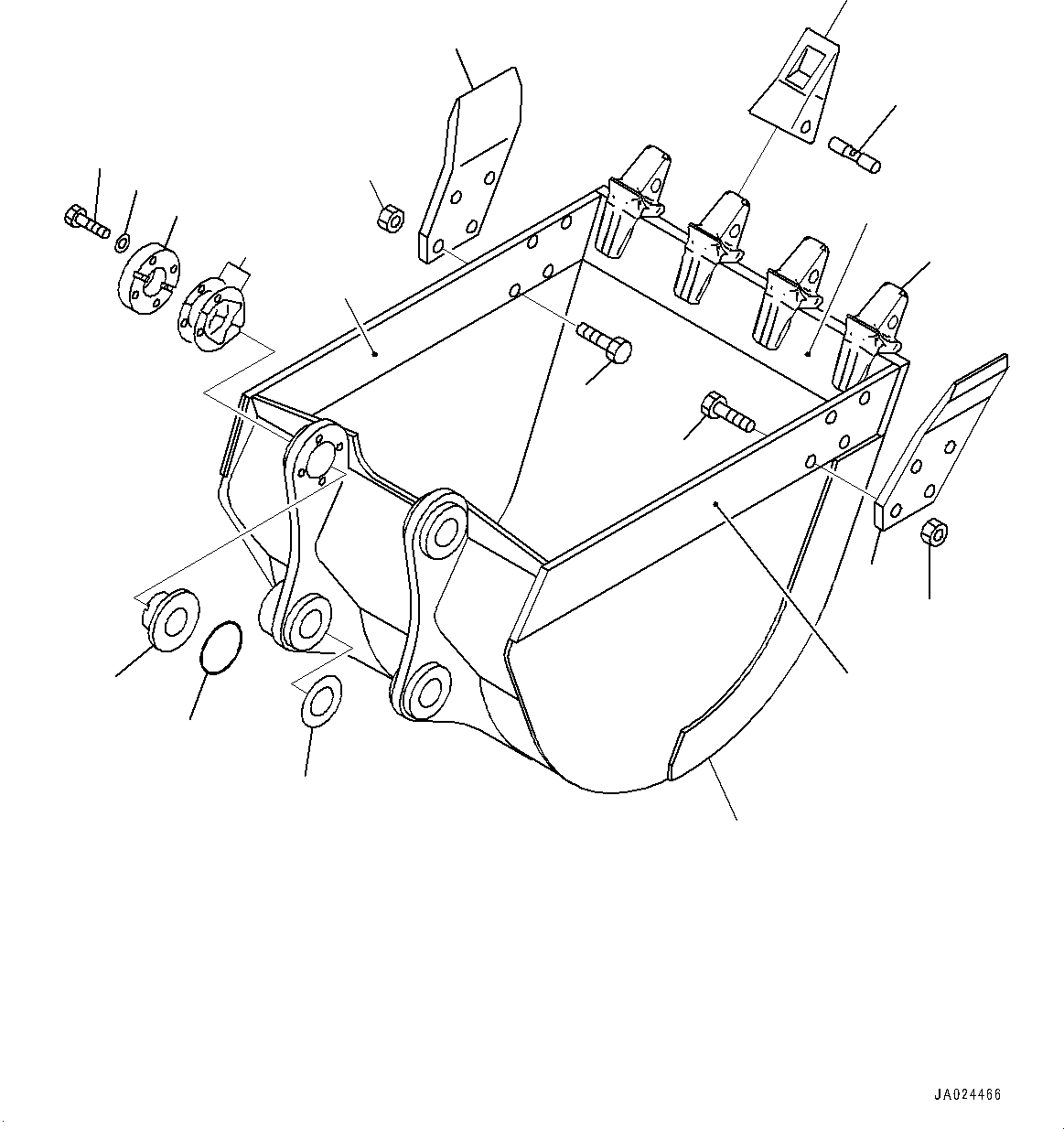 Bucket Assembly 203-70-01144 KOMATSU