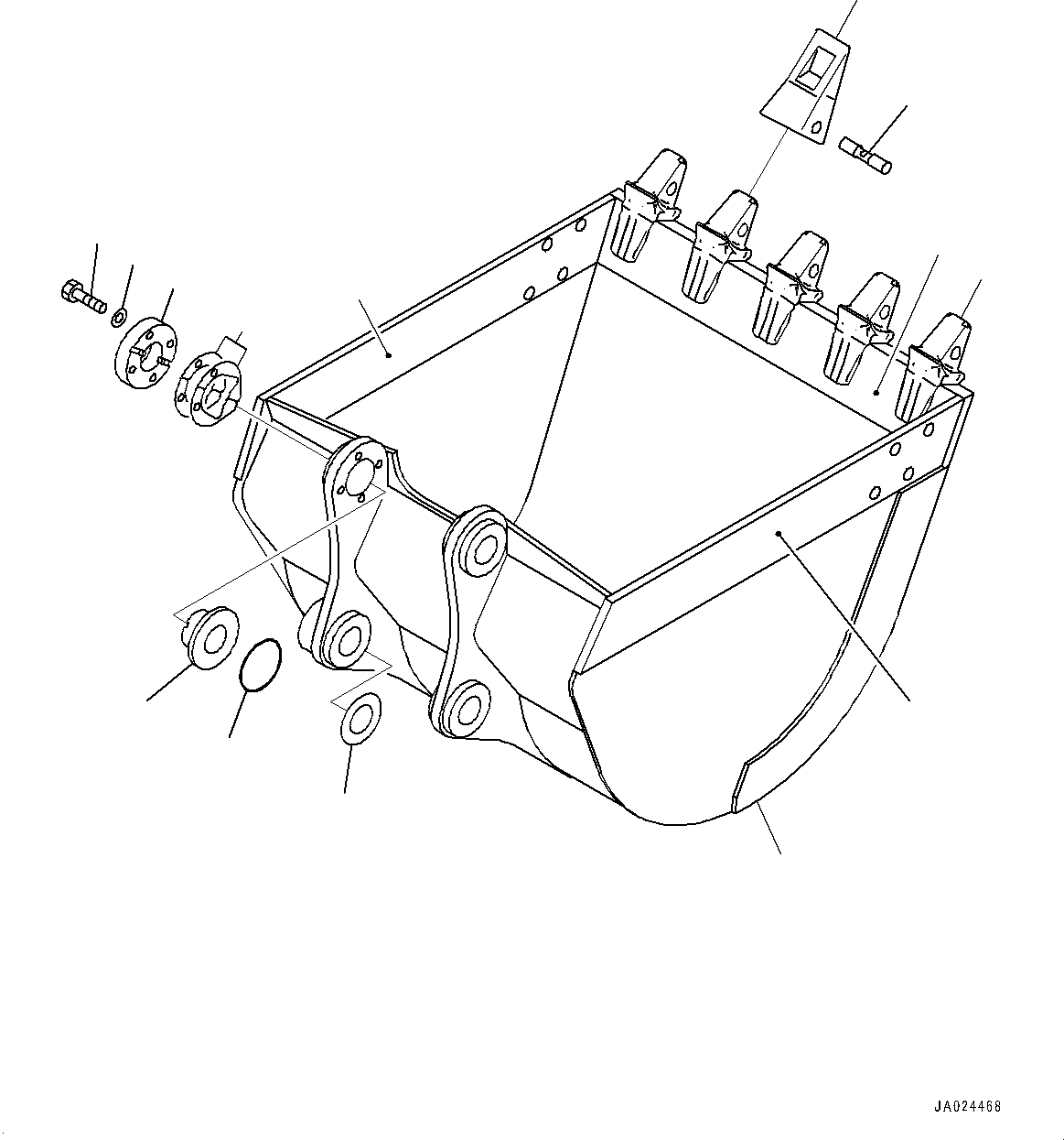 Ковш в сборе 203-920-0090 KOMATSU