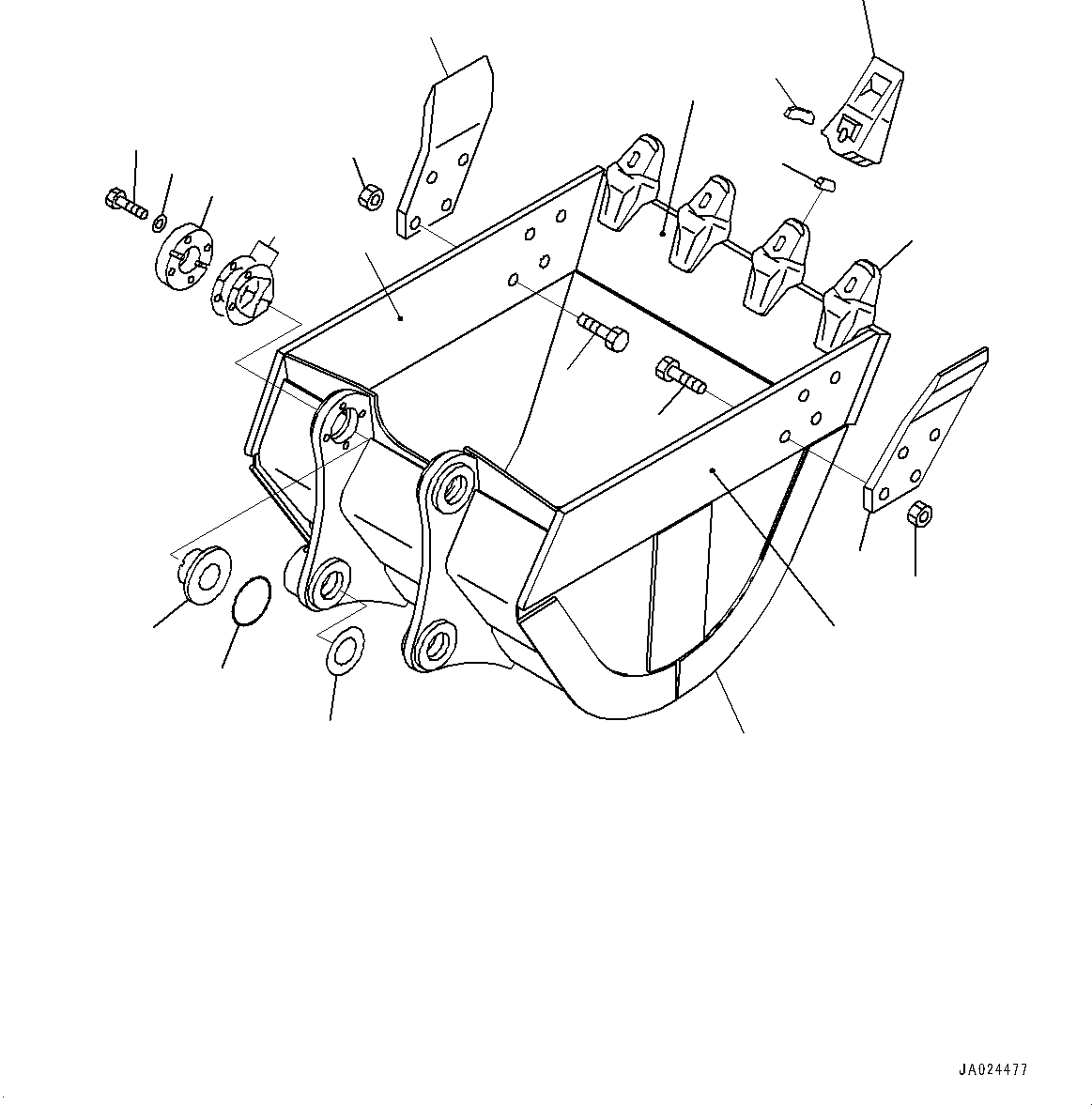 Ковш в сборе 203-70-01152 KOMATSU
