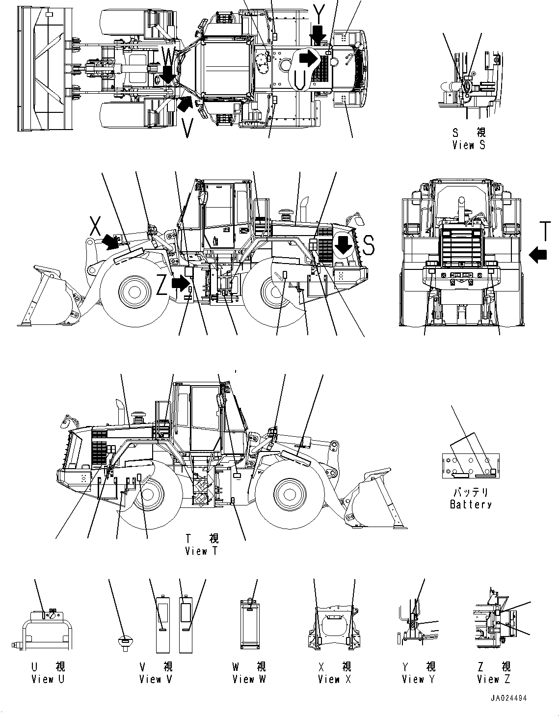 Схема смазки 424-93-41150 KOMATSU