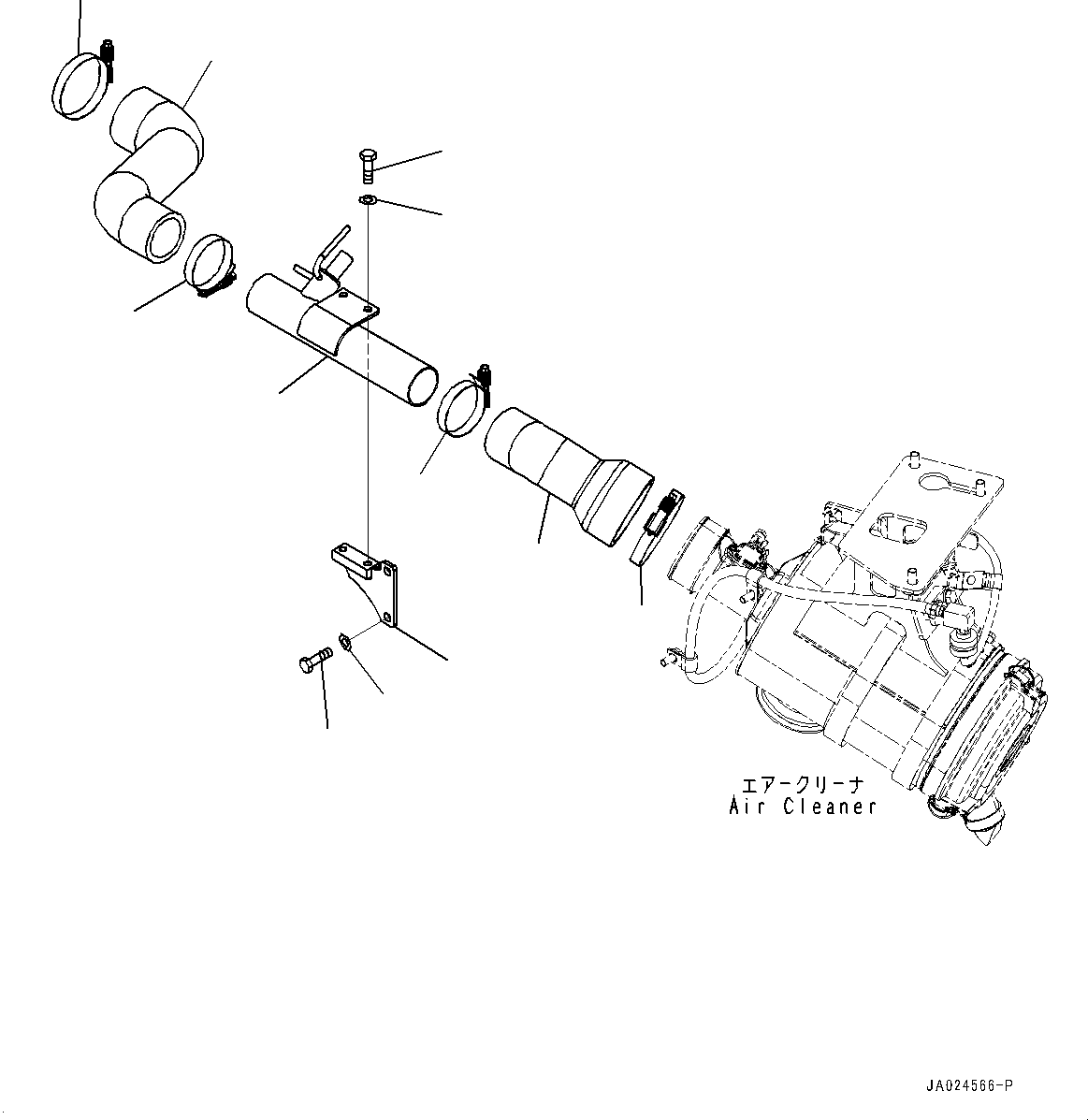 Трубка 2A3-01-11241 KOMATSU