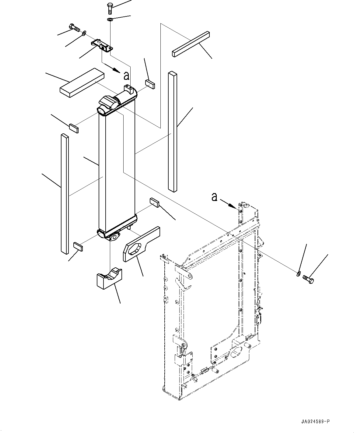 Oil Cooler Assembly 2A3-03-12121 KOMATSU