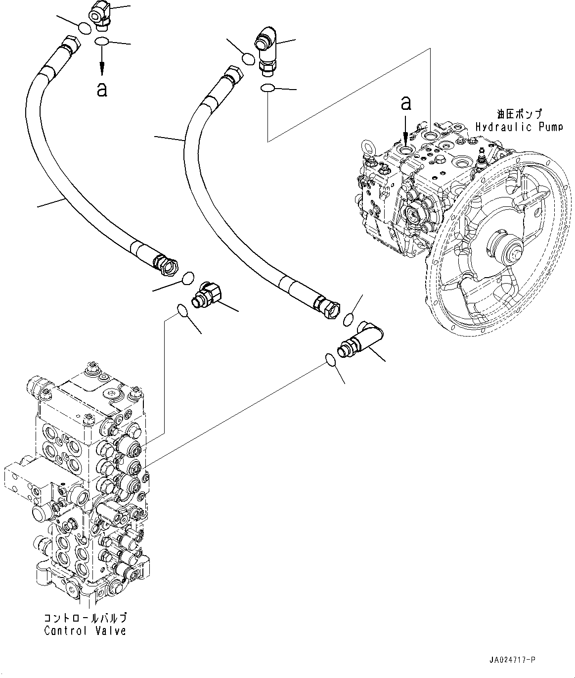 Шланг 2A3-62-11140 KOMATSU