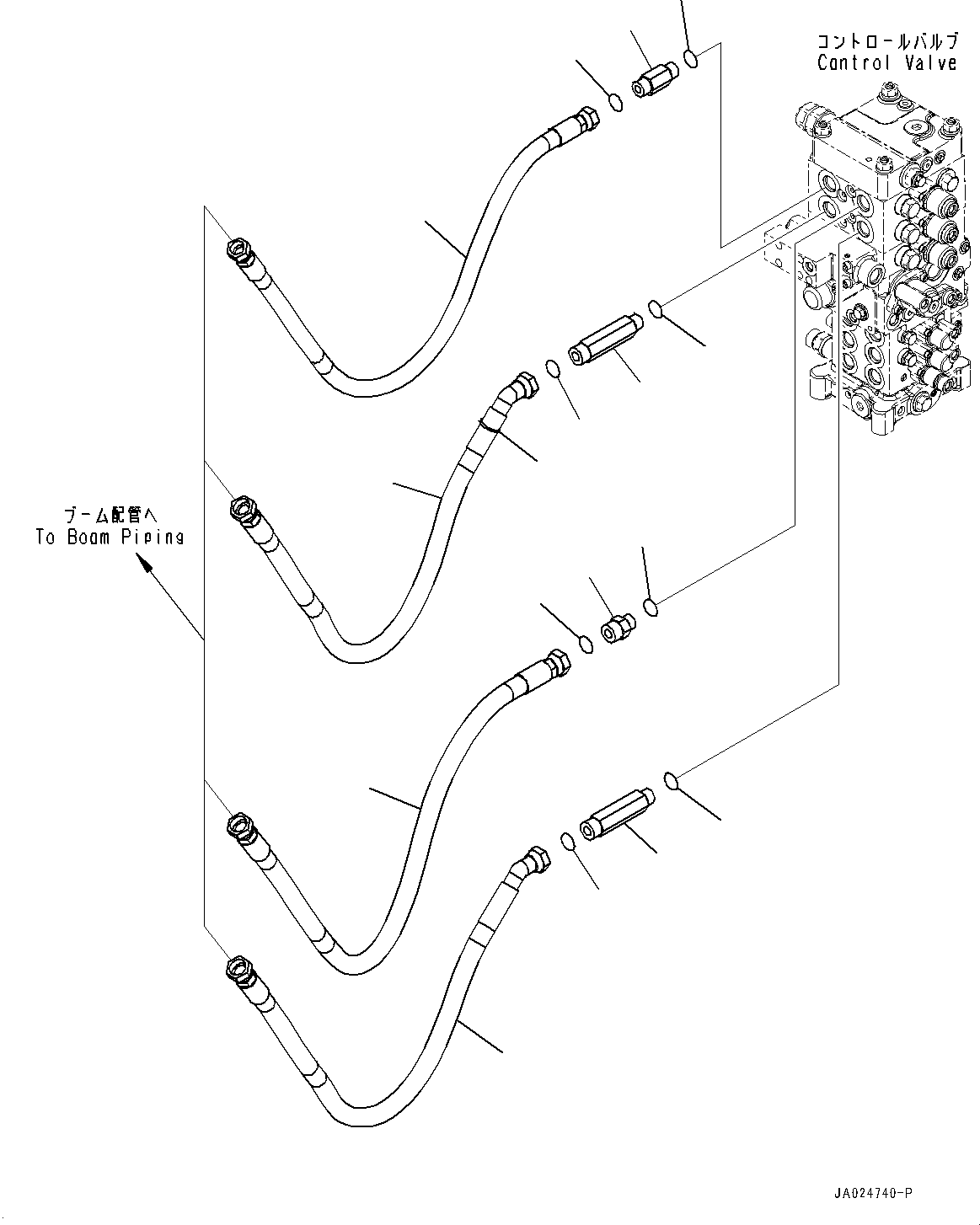 Шланг 2A3-62-16231 KOMATSU