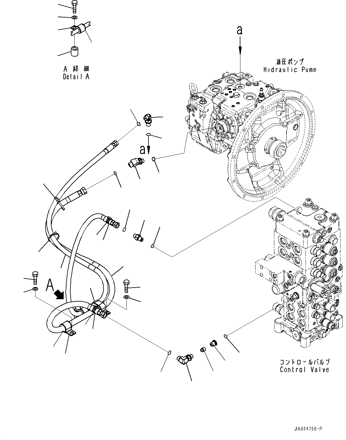 Шланг 2A3-62-17561 KOMATSU