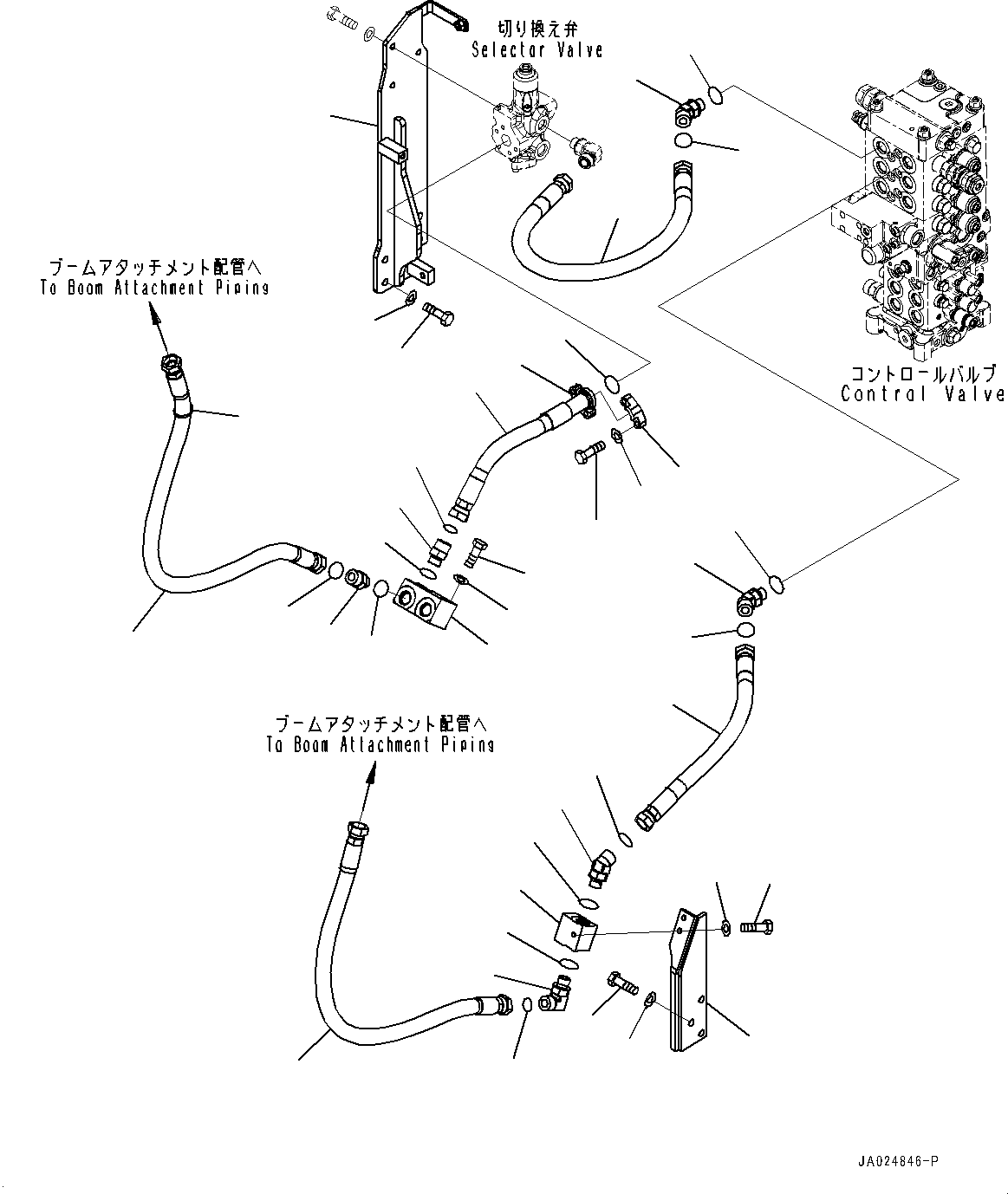 Шланг 2A3-62-12221 KOMATSU
