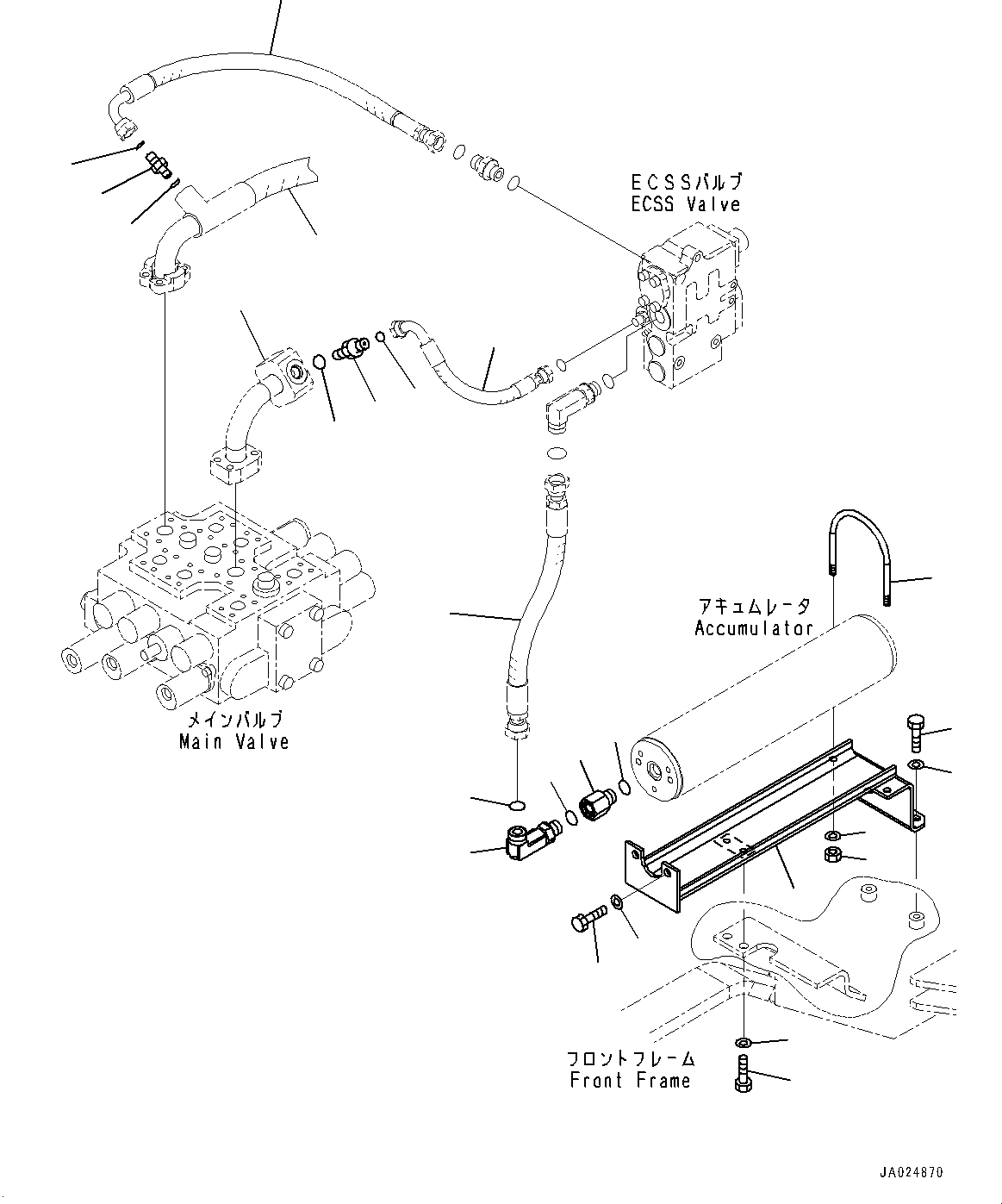Hose(Hydraulic Piping,Piping) (02754-00403) KOMATSU