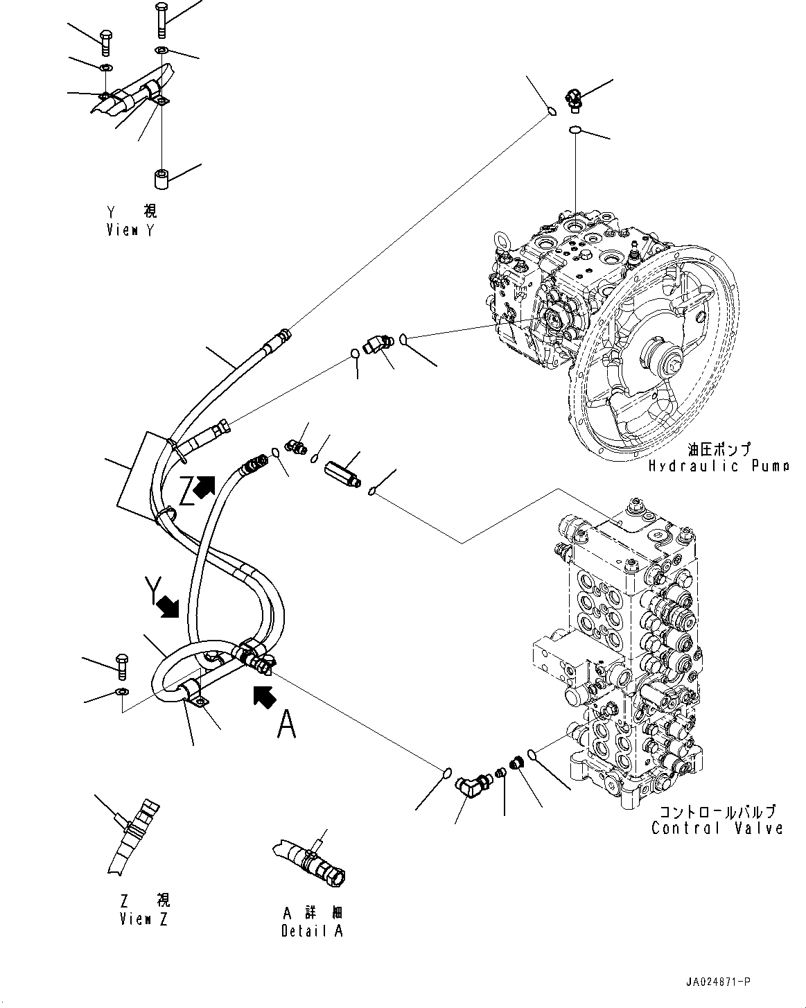 Шланг 2A3-62-17581 KOMATSU