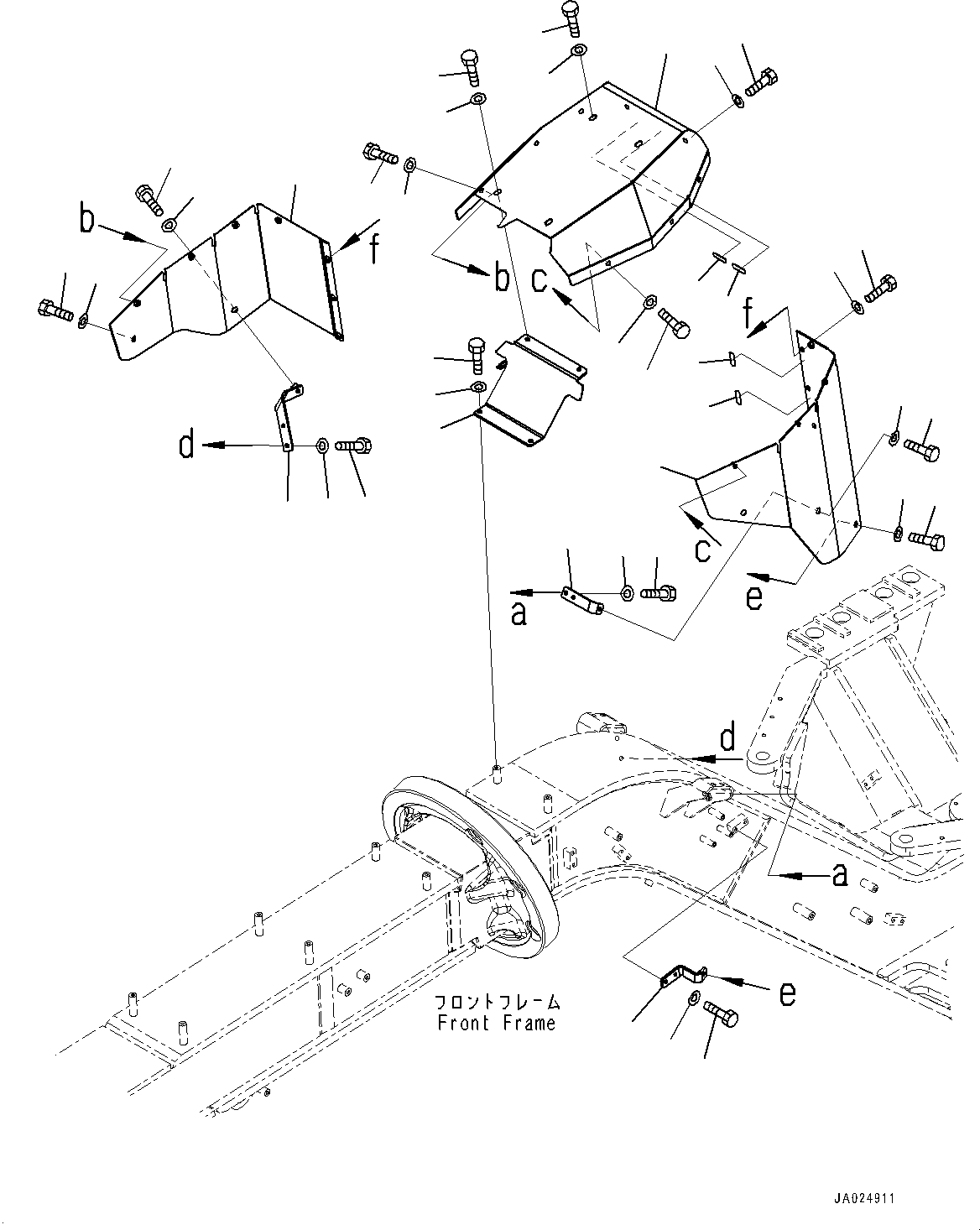 COVER, L.H 23H-54-13650 KOMATSU