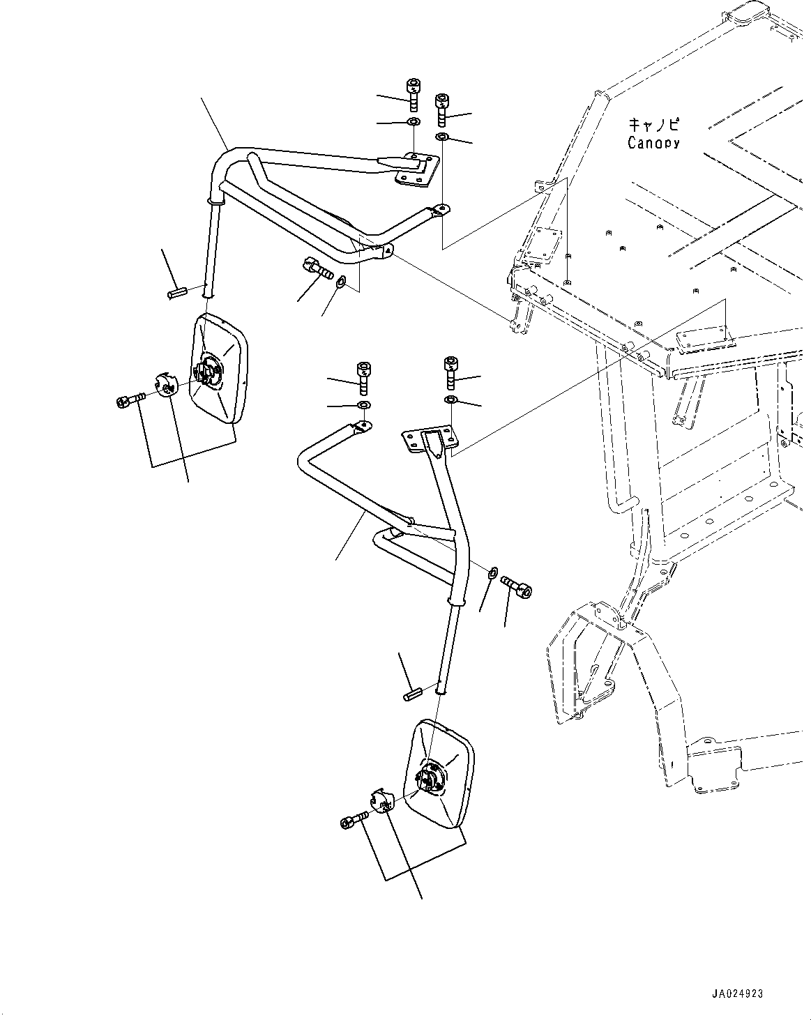 Болт с внутренним шестигранником 01252-B1030 KOMATSU