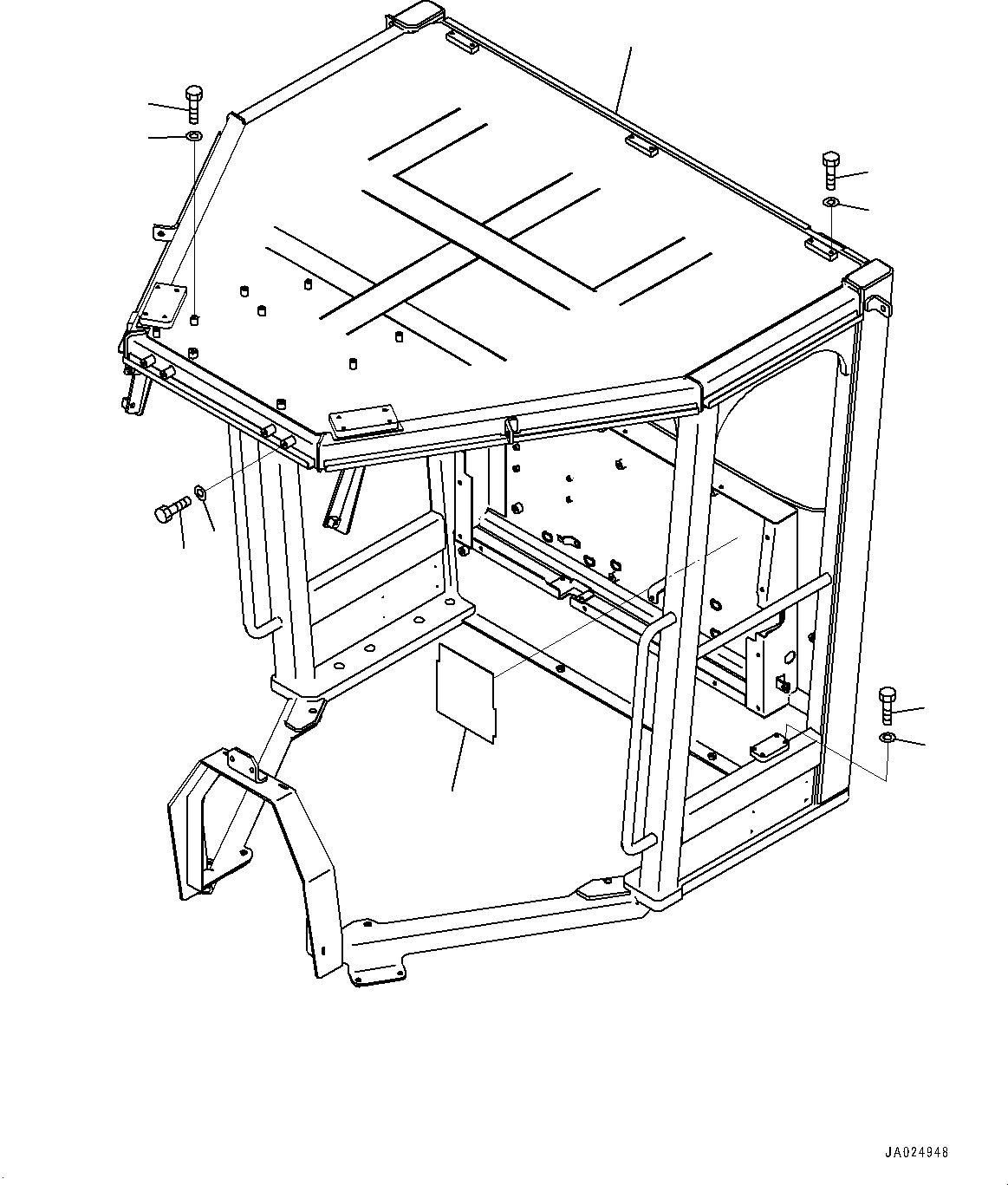 CANOPY, ROPS 23H-957-1111 KOMATSU