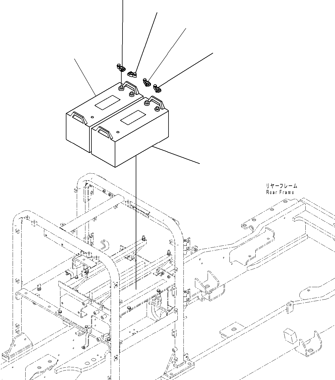 Battery, Wet, (150AH) 134-06-61550 KOMATSU