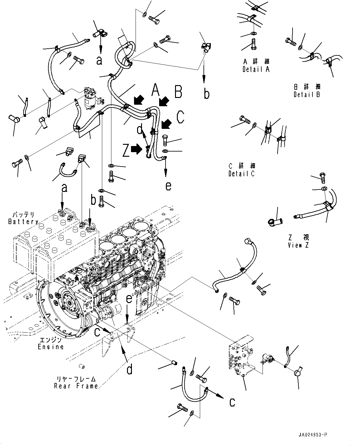 Кабель 23H-06-12290 KOMATSU