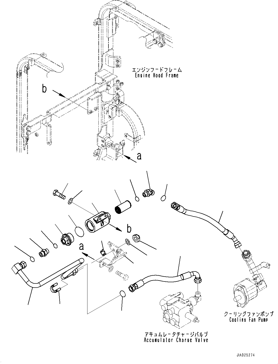 Bracket(Fuel Piping,Fuel Prefilter Piping) (23H-04-12221) KOMATSU