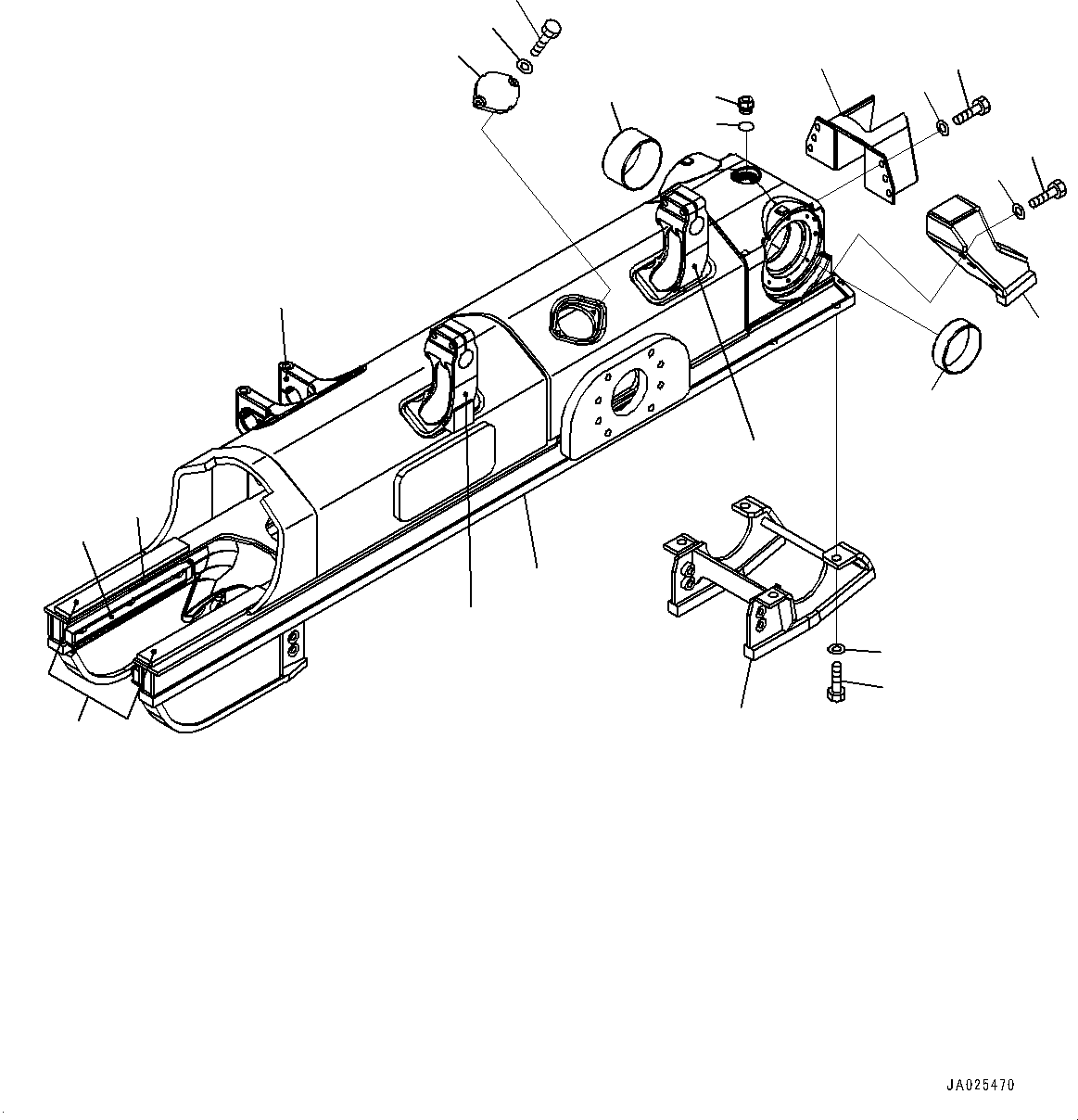 Track Frame Assembly 154-30-05140 KOMATSU