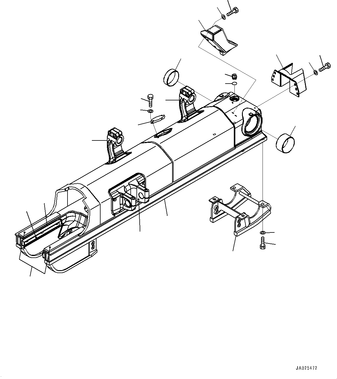 Track Frame Assembly 154-30-05150 KOMATSU