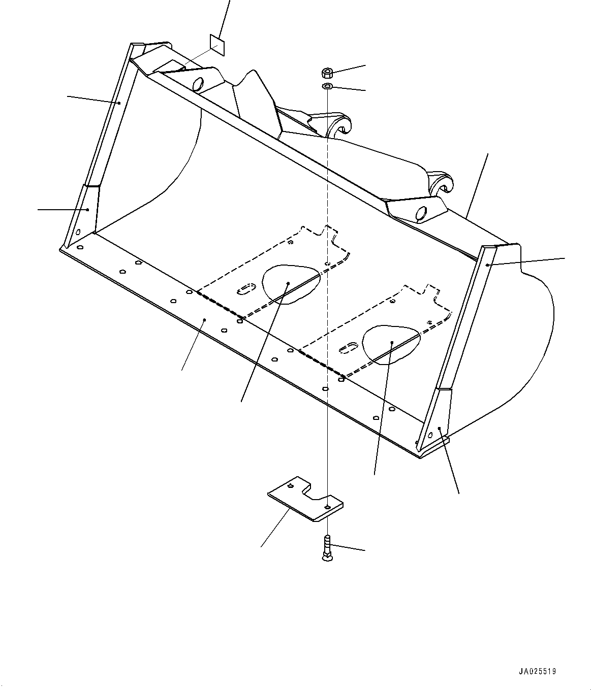 Bucket Assembly 419-U77-6100 KOMATSU