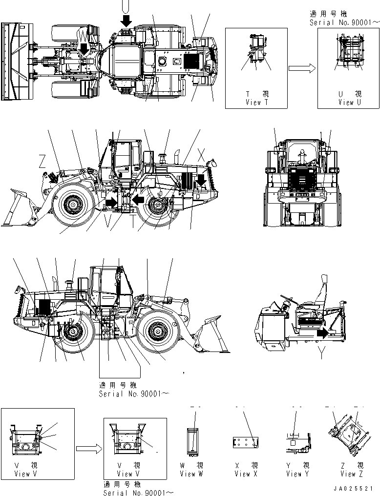 Табличка смазки 421-93-42261 KOMATSU
