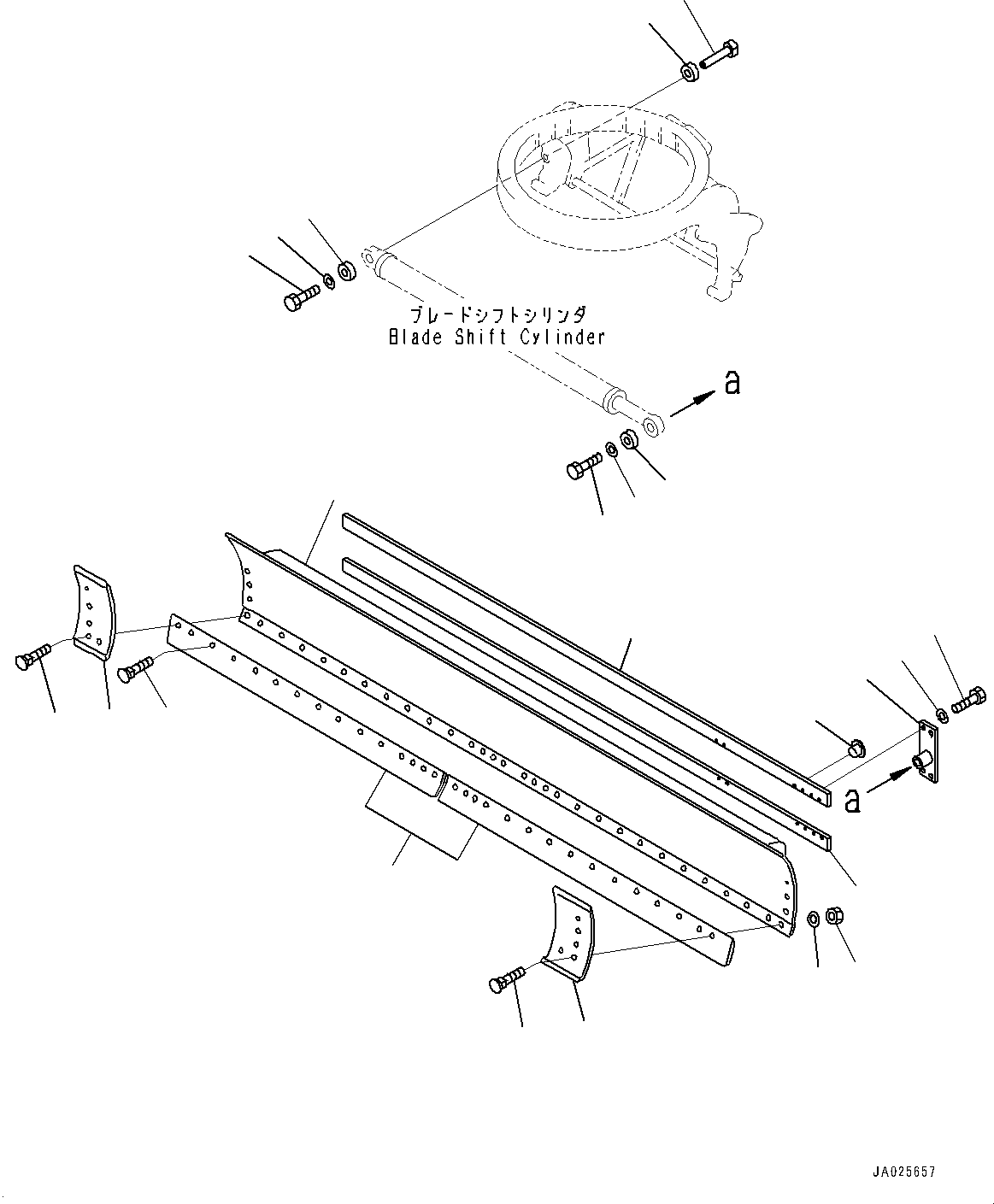 RAIL,UPPER (WELDED) 23A-70-12430 KOMATSU