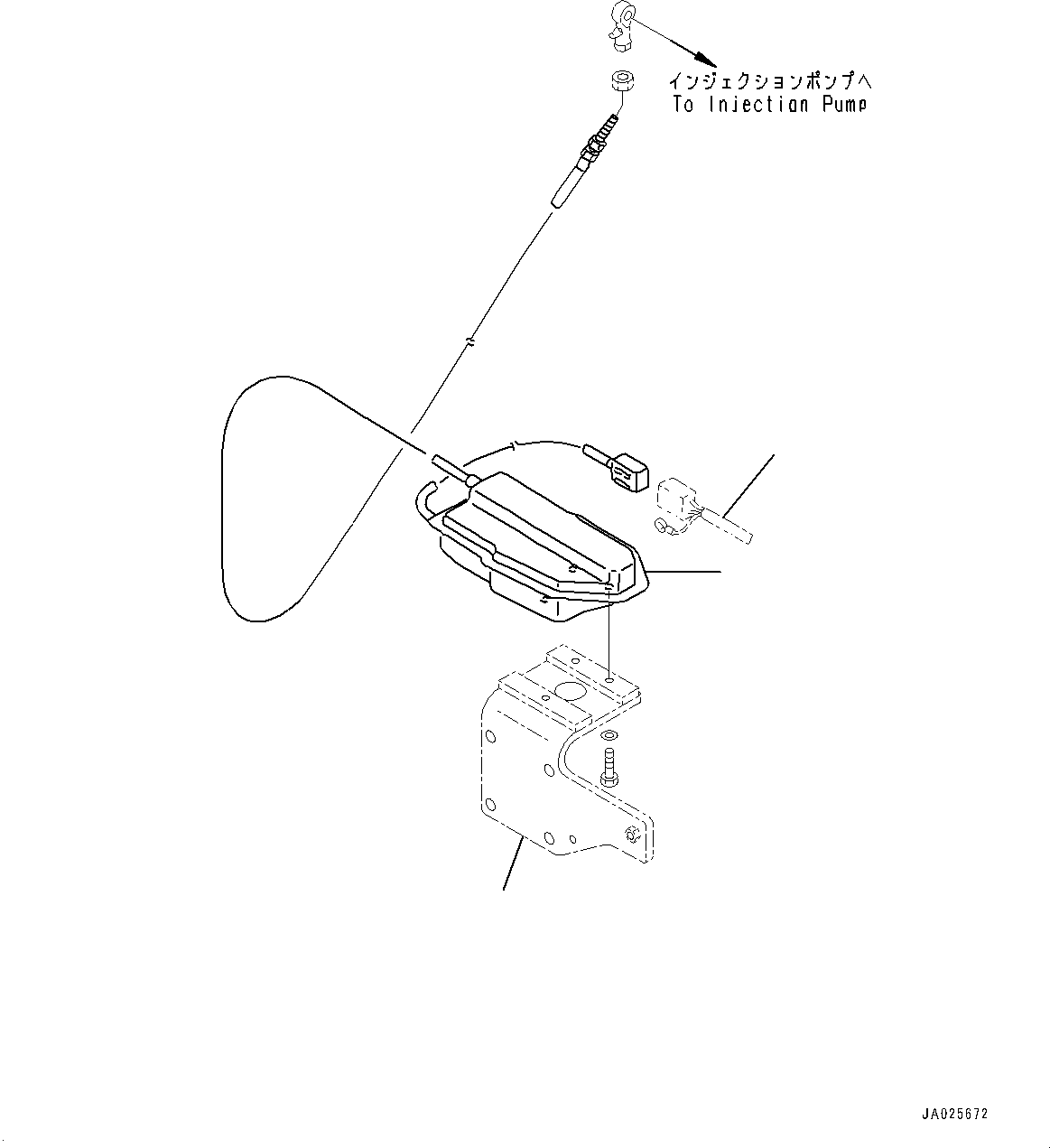 Wiring Harness(Engine Stop Motor Wiring Harness) (23B-06-13650) KOMATSU