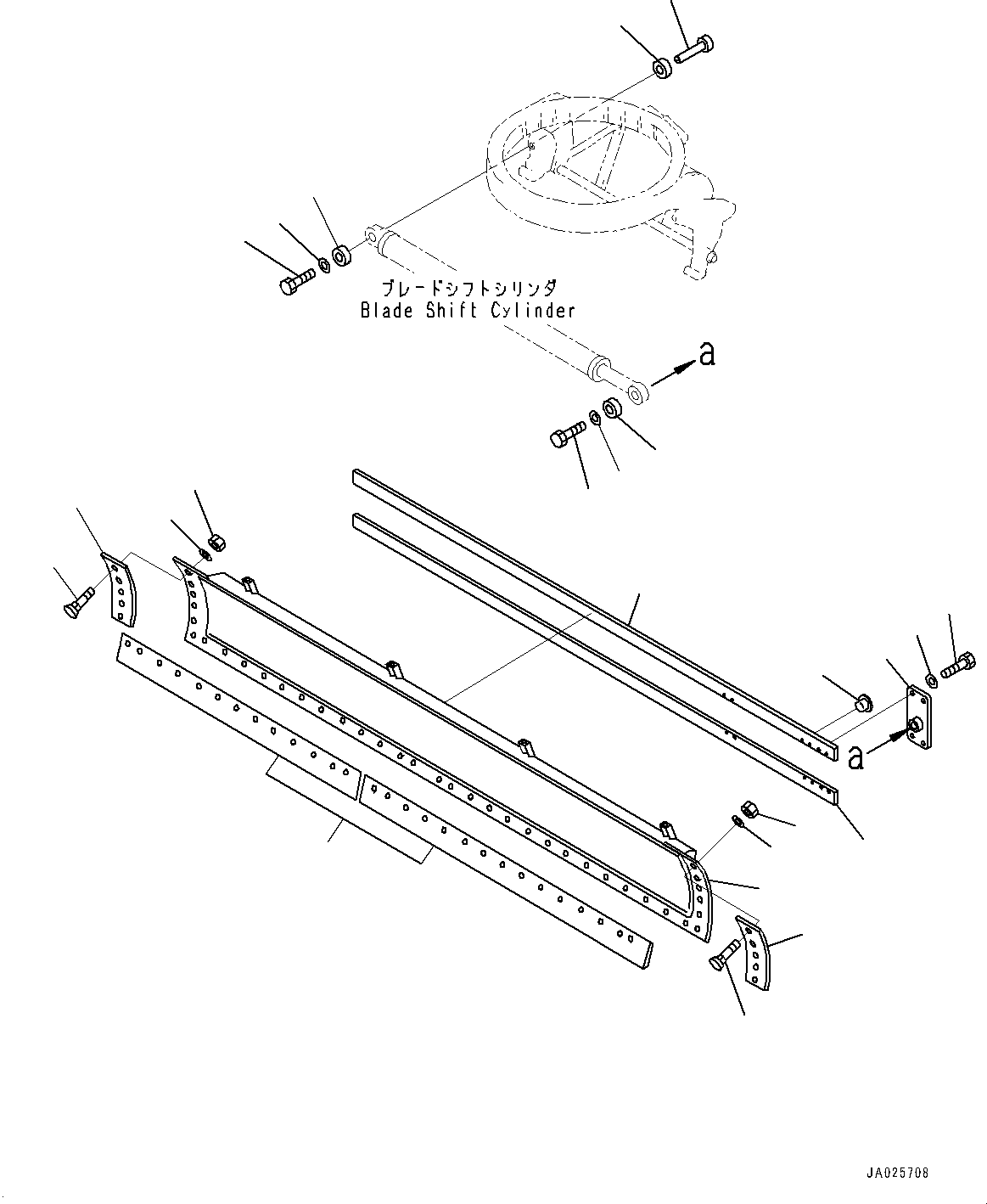 RAIL,UPPER (WELDED) 23B-70-12520 KOMATSU