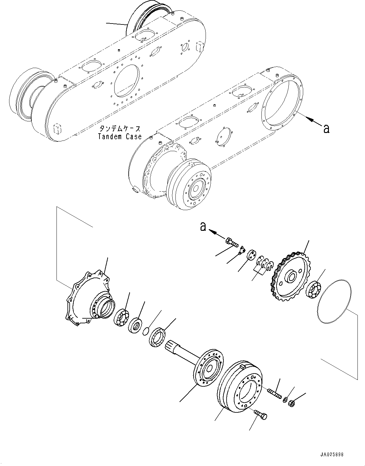 SHAFT,REAR 23B-23-11152 KOMATSU
