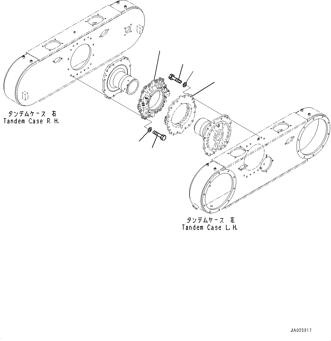 Cage Assembly(Axle,Final Drive,With Non-spin Differential, Without Ripper) (23B-22-11303) KOMATSU