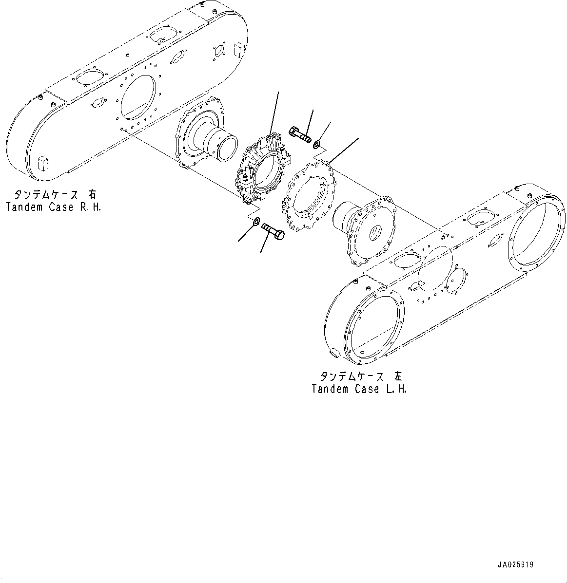 Cage Assembly(Axle,Final Drive,With Non-spin Differential, With Ripper) (23B-22-21203) KOMATSU