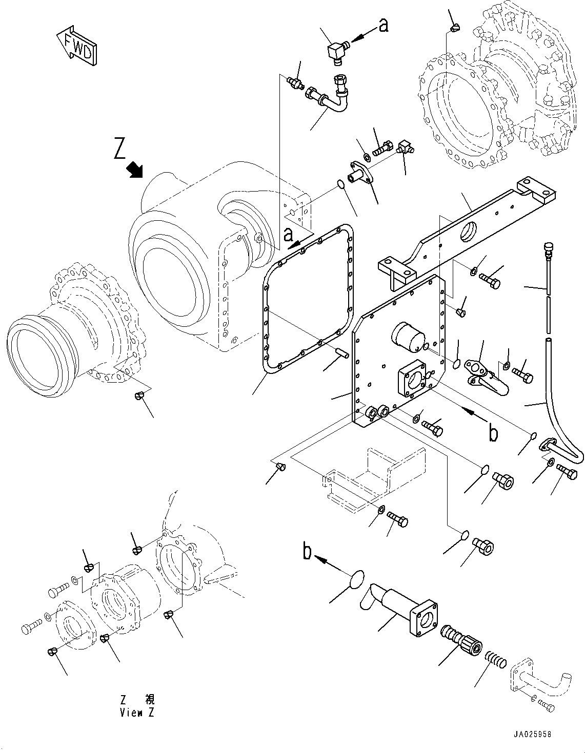 Фланец 23B-22-22230 KOMATSU